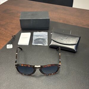 Persol Brown Sunglasses with Black Lenses